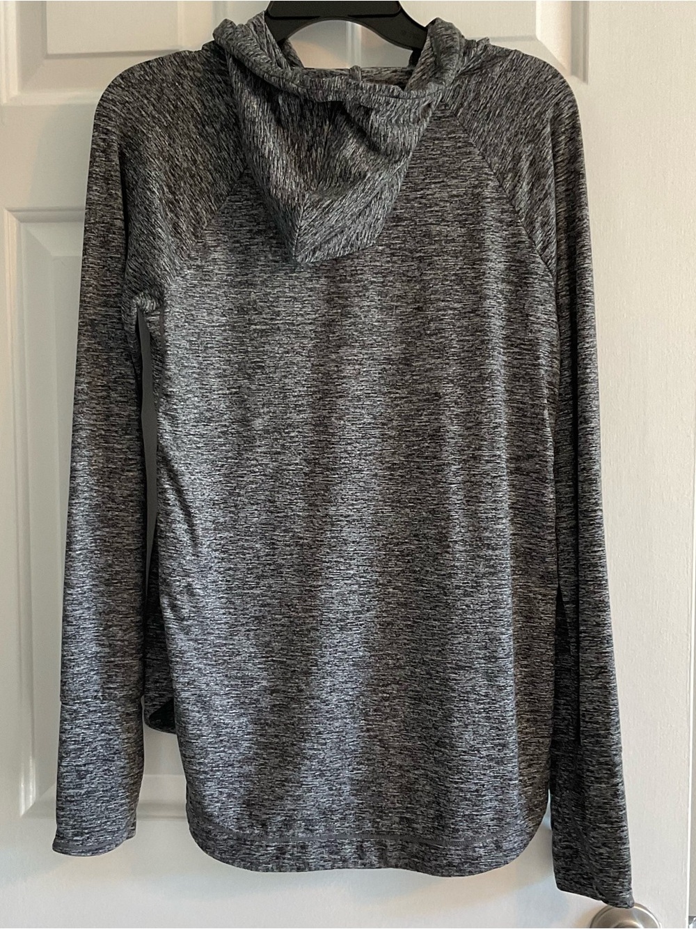 Athleta Black and White Draw String Hooded Pullover Top - Size Small - Picture 2 of 11